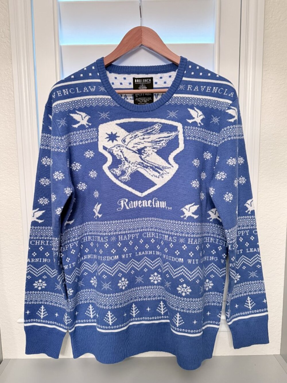 Harry Potter 'Ravenclaw Crest' Christmas Sweater BoxLunch Exclusive